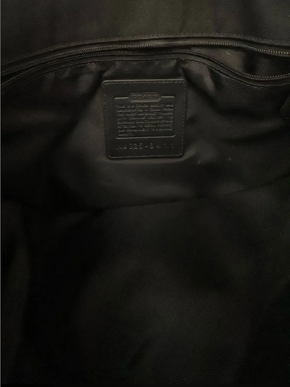 Coach Black Canvas and Leather Crossbody Messenger